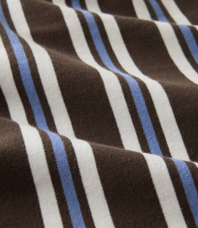 Haven Well Within Organic Cotton Interlock Stripe Midi Knot Dress