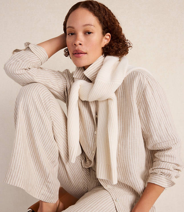 Haven Well Within The Daily Shirt in Everweave Linen Stripe