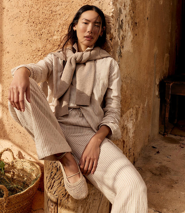 Haven Well Within The Daily Shirt in Everweave Linen Stripe