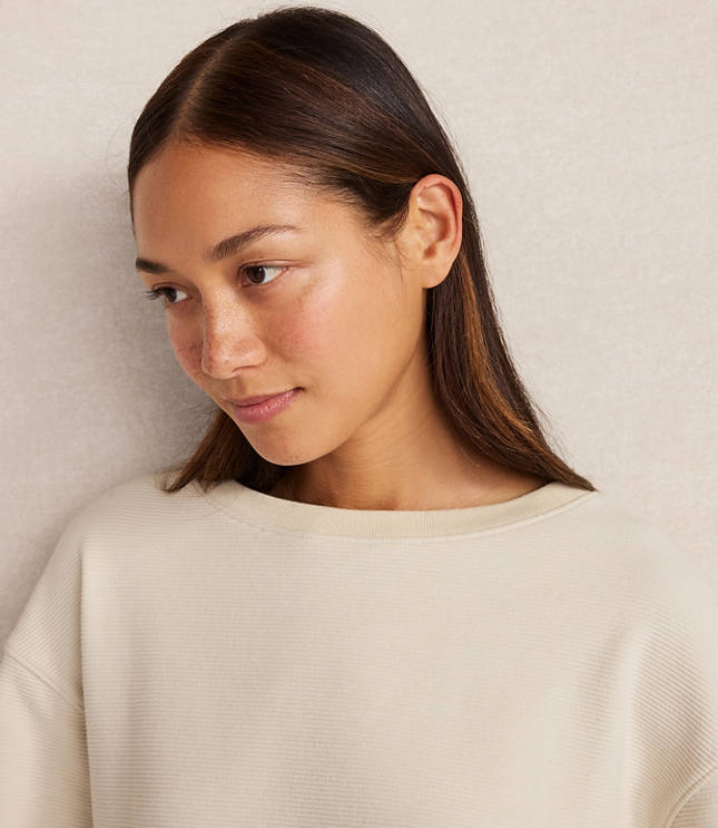 Haven Well Within Ottoman Rib Drop Shoulder Top