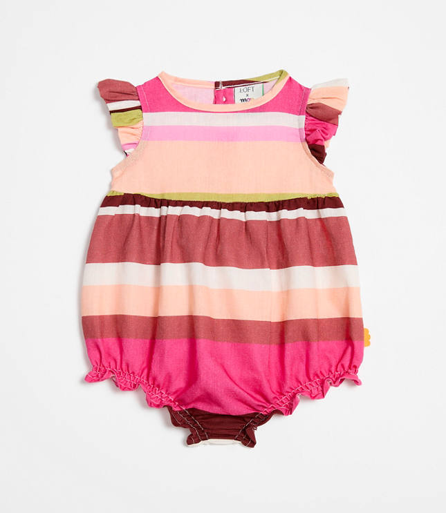 Mon Coeur Linen Stripe Romper