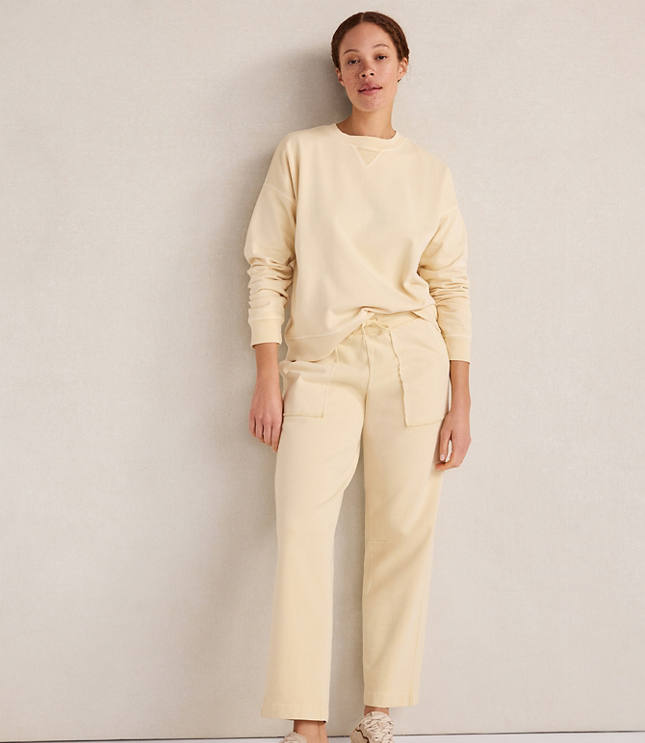 Haven Well Within Garment-Dyed Organic Cotton Terry Crewneck