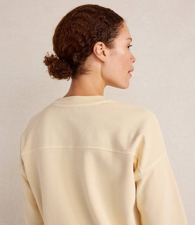 Haven Well Within Garment-Dyed Organic Cotton Terry Crewneck