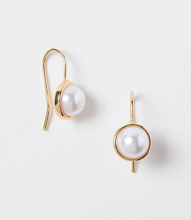 Petite Pearlized Pull Through Earrings