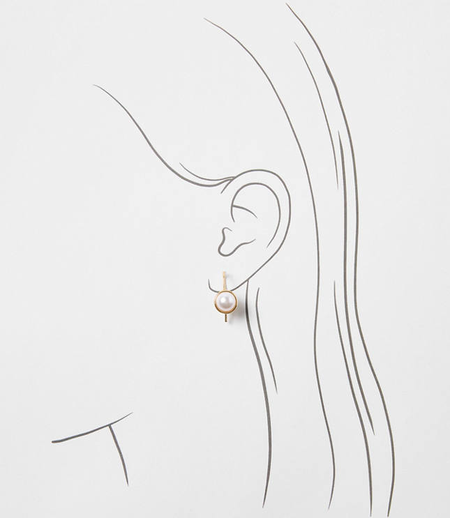 Petite Pearlized Pull Through Earrings