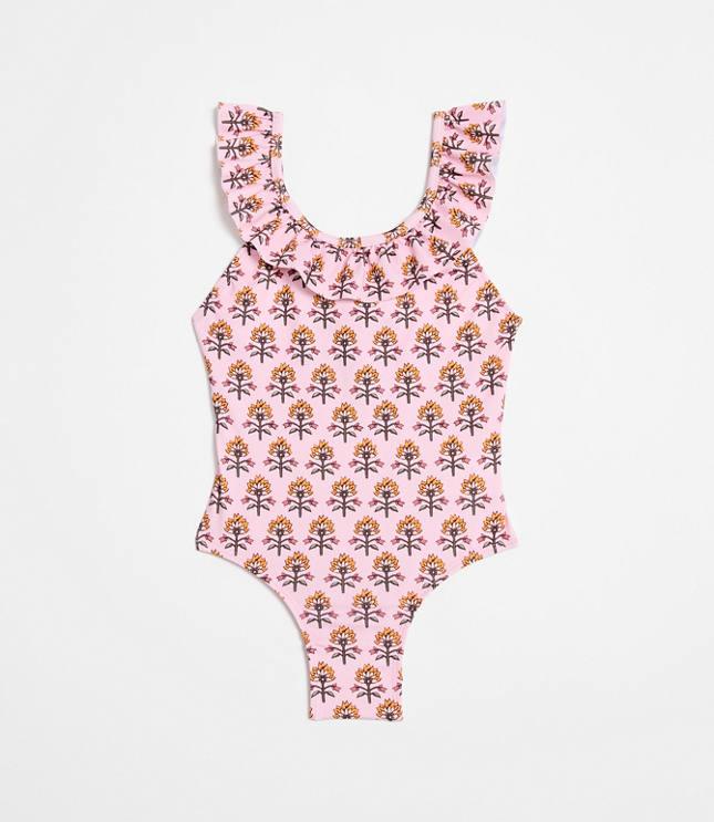 LOFT x Mon Coeur UPF 50+ Recycled Polyester Garden Ruffle Swimsuit