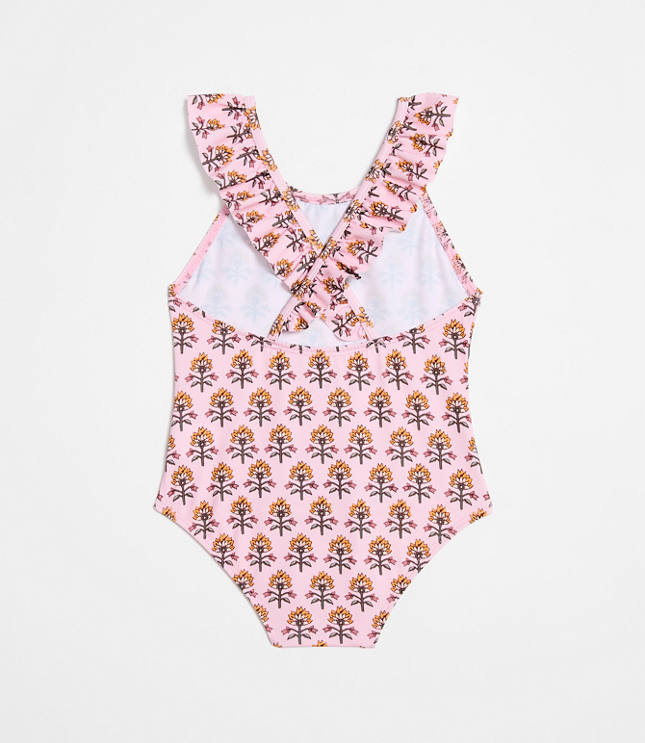 LOFT x Mon Coeur UPF 50+ Recycled Polyester Garden Ruffle Swimsuit