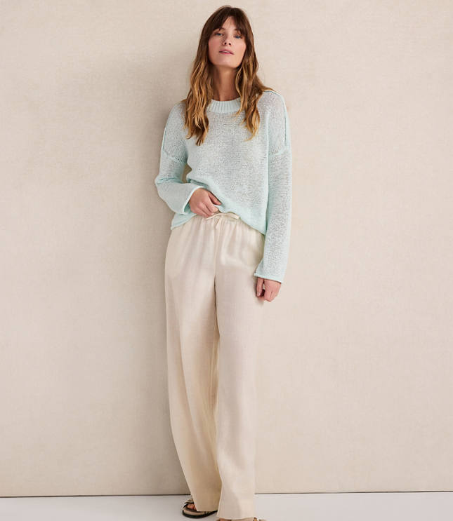 Haven Well Within Linen Tape Yarn Crewneck