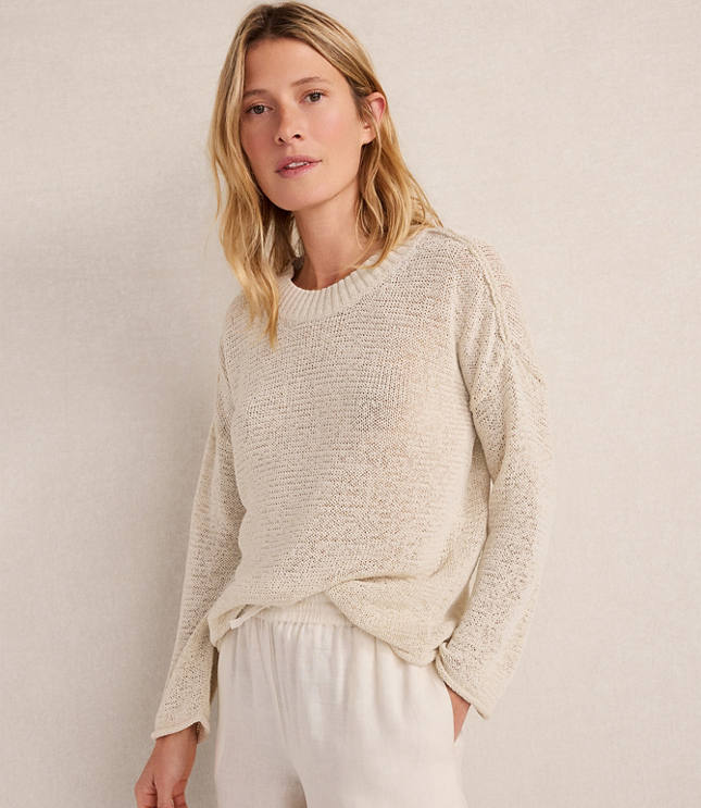 Haven Well Within Linen Tape Yarn Crewneck