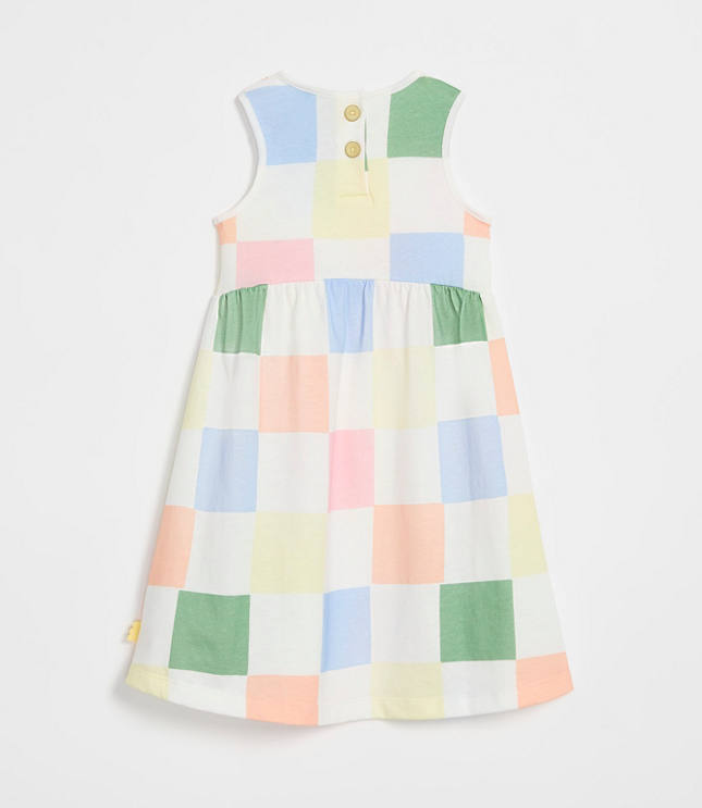 Mon Coeur Recycled Cotton Checkered Tank Dress