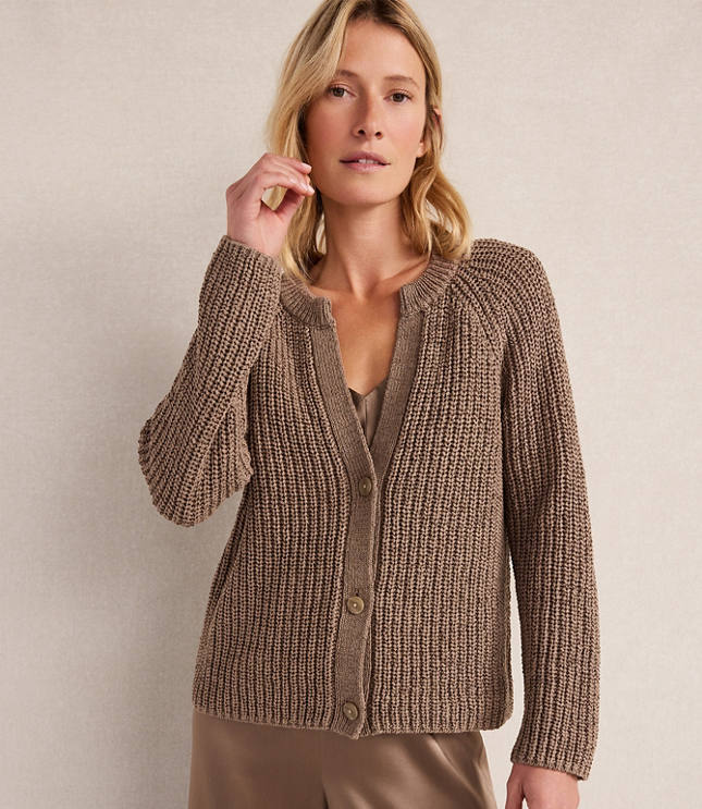 Haven Well Within Cotton Tape Yarn V-Neck Cardigan