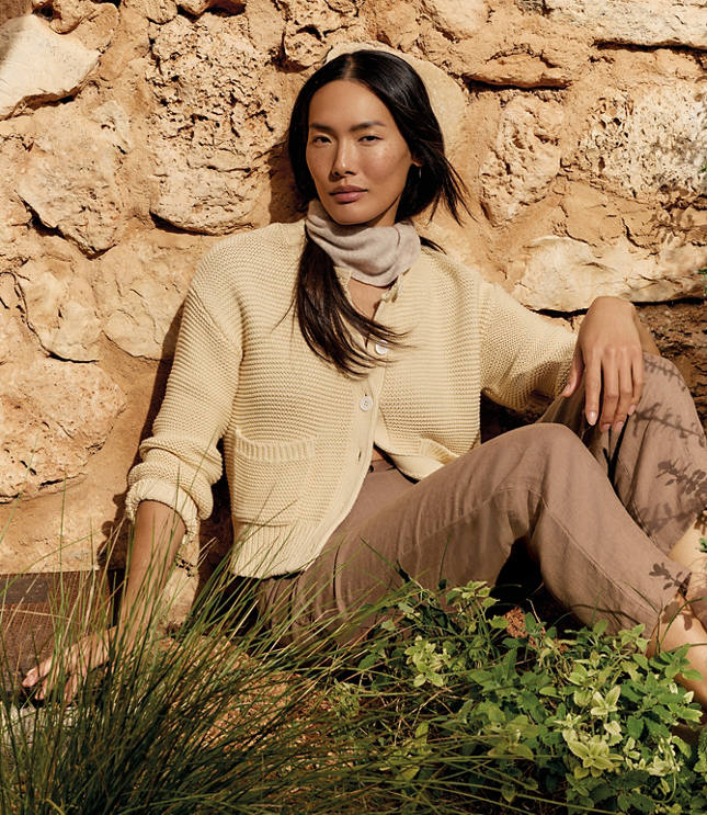 Haven Well Within Cotton Link Stitch Cardigan