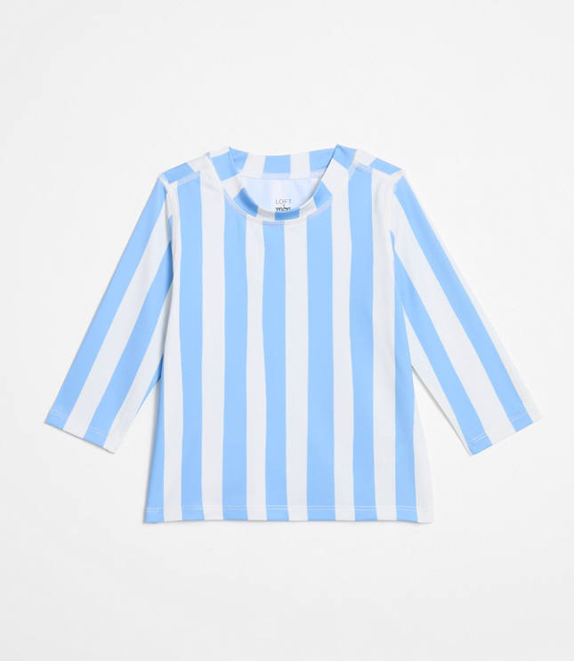 Mon Coeur UPF 50+ Recycled Polyester Blue Cabana Rashguard