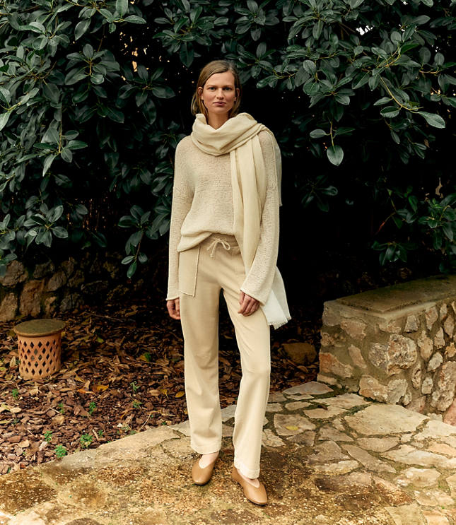 Haven Well Within Garment-Dyed Organic Cotton Terry Pants - Willow