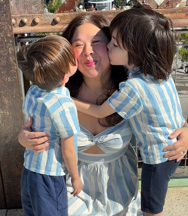 LOFT x Mon Coeur Linen Blue Cabana Shirt