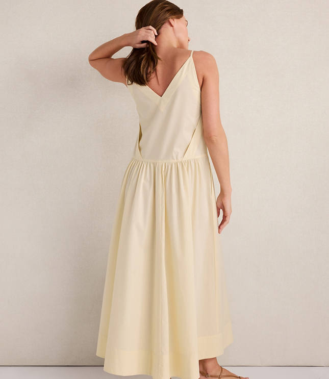 HWW POPLIN STRAPPY MAXI DRESS