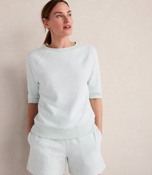 Haven Well Within Organic Cotton Blend Jacquard Raglan Tee