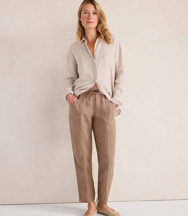 Haven Well Within Linen Straight Leg Pants