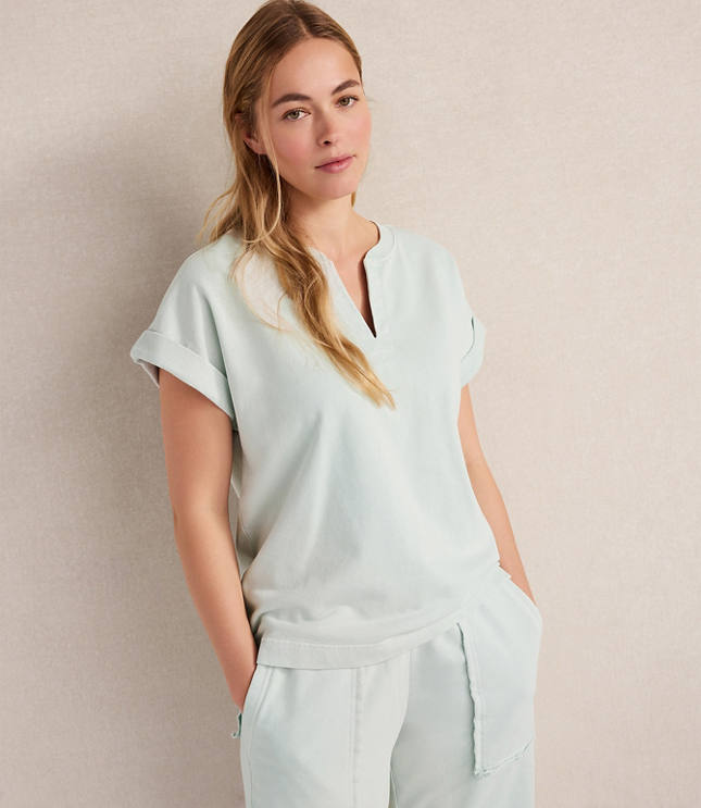 Haven Well Within Garment-Dyed Organic Cotton Terry Tee