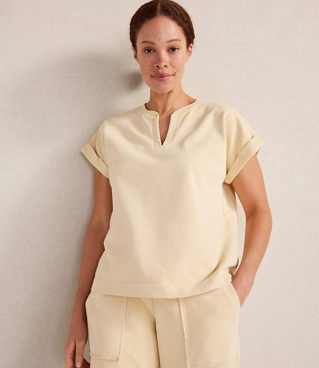 Haven Well Within Garment-Dyed Organic Cotton Terry Tee