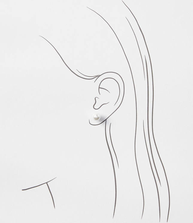 Pearlized Stud Earrings