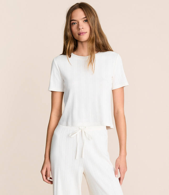 Lou & Grey Pointelle Pajama Tee