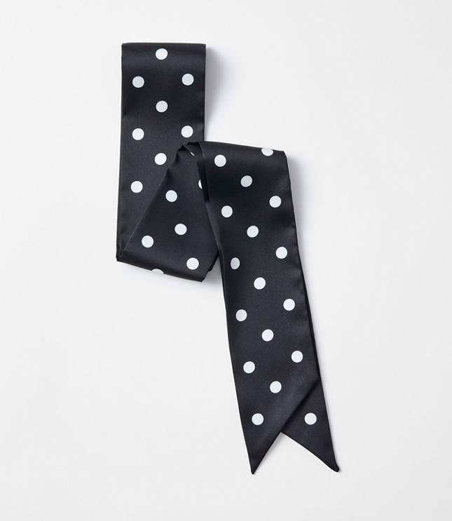 Dotted Skinny Scarf