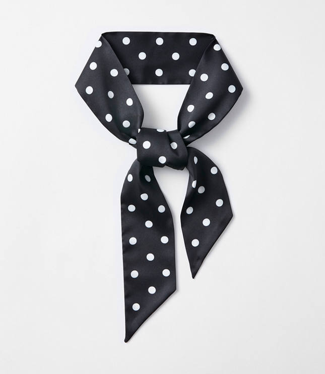 Dotted Skinny Scarf
