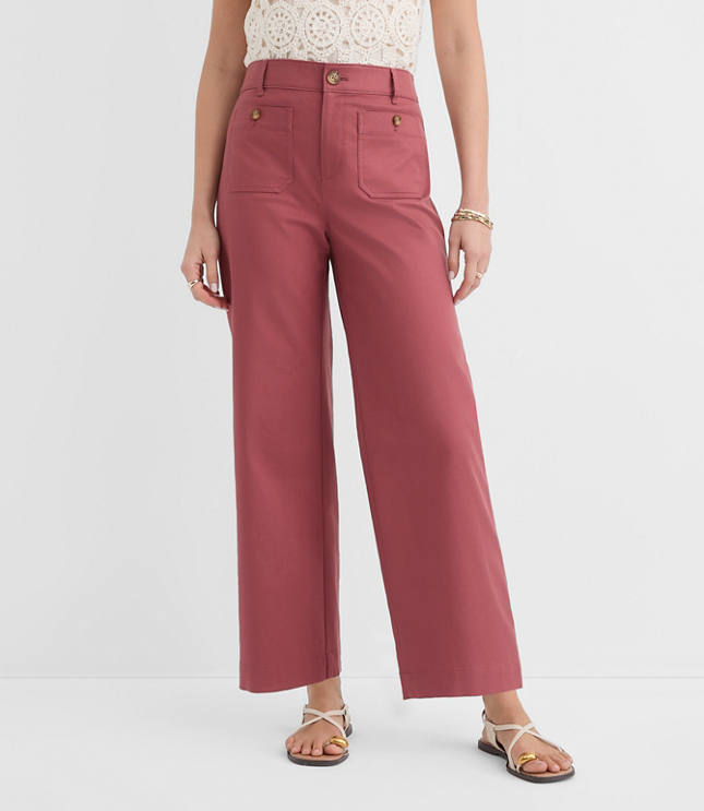 Petite Palmer Wide Leg Crop Pants carousel Product Image 2
