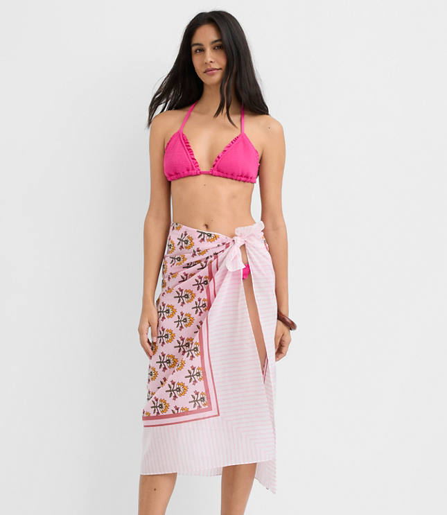 LOFT Beach Garden Stripe Sarong