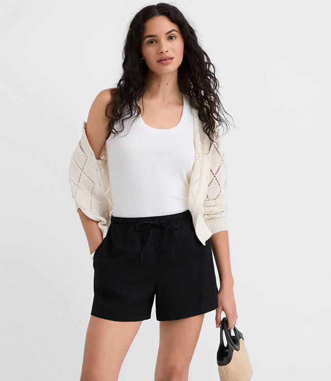 Sawyer Pull On Shorts in Linen Cotton