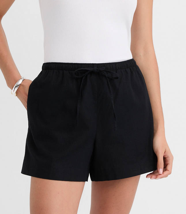Sawyer Pull On Shorts in Linen Cotton