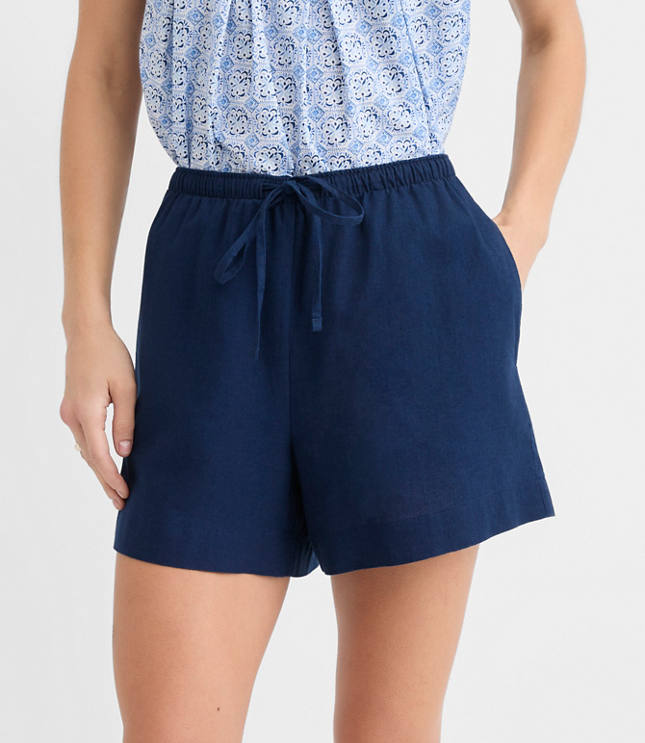 Sawyer Pull On Shorts in Linen Cotton