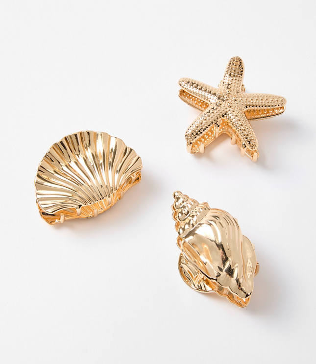 Seashell Hair Clip Set carousel Product Image 1