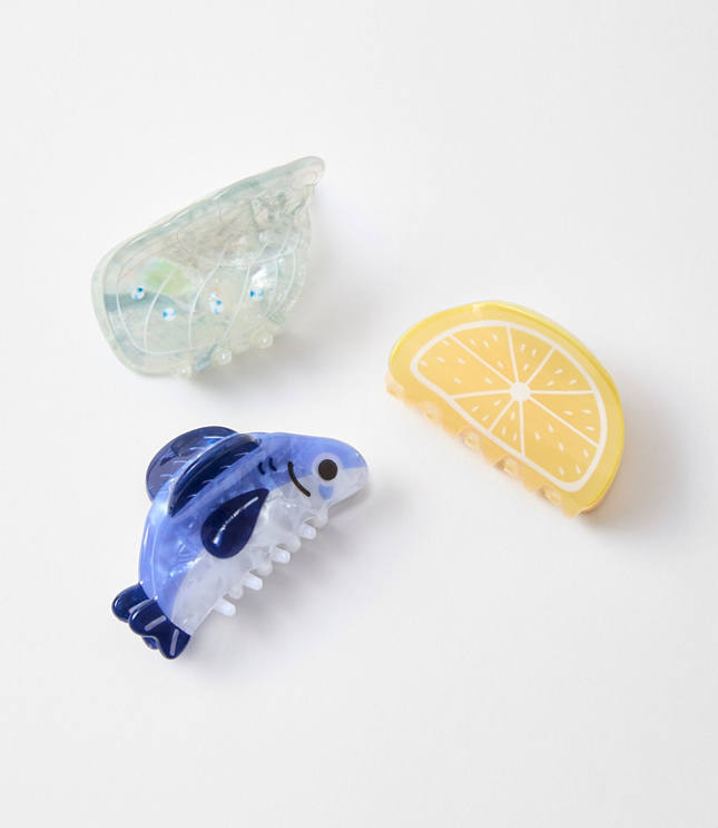 Fish & Lemon Hair Clip Set carousel Product Image 1