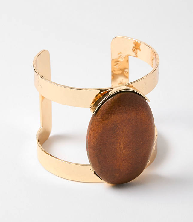 LOFT Beach Wood Cuff Bracelet