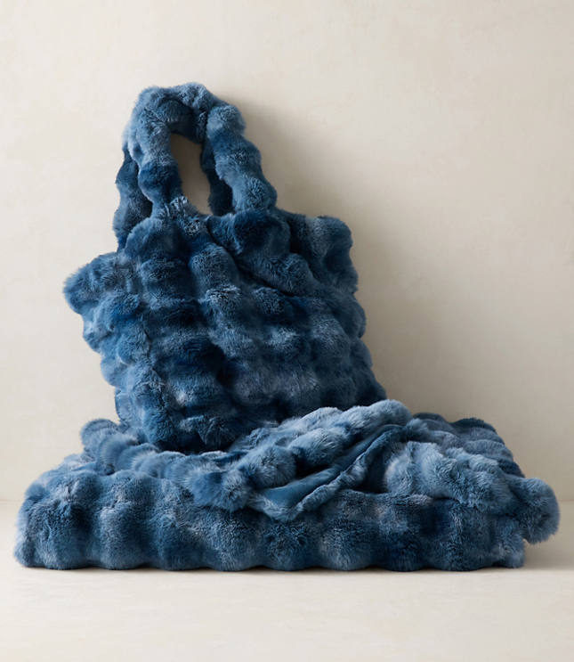 Haven Well Within Faux Fur Blanket and Tote