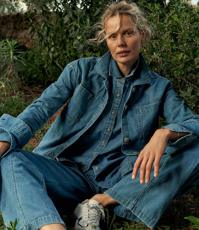 Haven Well Within Organic Cotton Denim Boxy Jacket