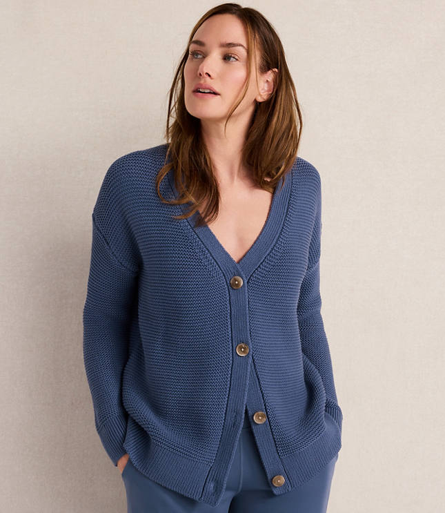 Haven Well Within Organic Cotton Link Stitch Cardigan