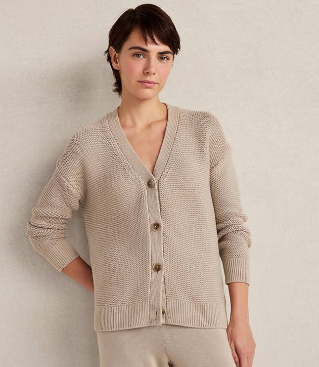 Haven Well Within Organic Cotton Link Stitch Cardigan