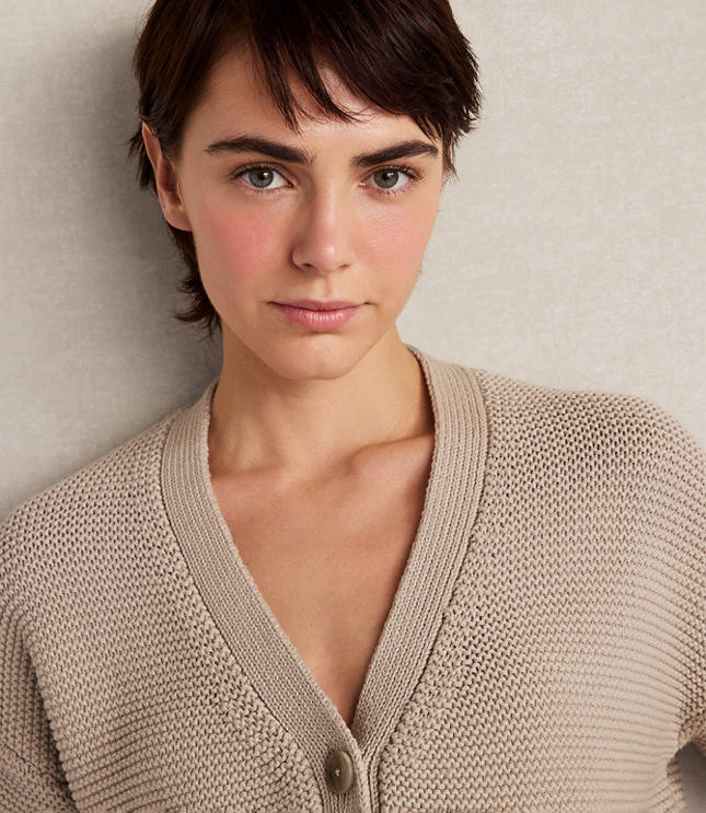 Haven Well Within Organic Cotton Link Stitch Cardigan