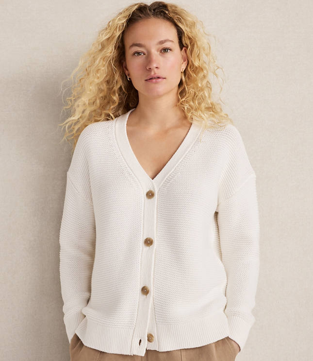 Haven Well Within Organic Cotton Link Stitch Cardigan