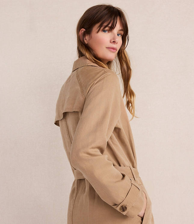 Haven Well Within Linen Blend Dobby Trench Coat