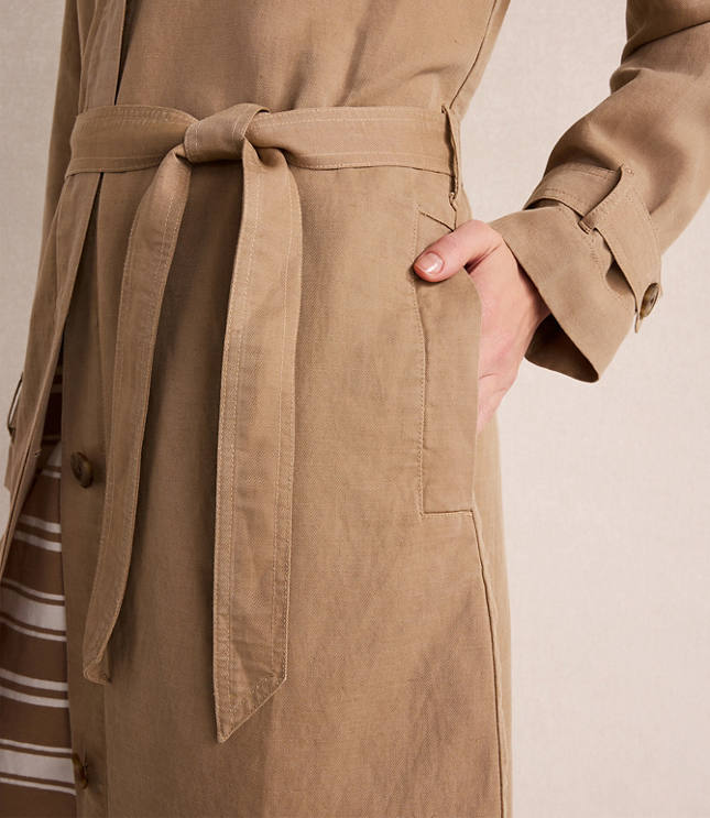 Haven Well Within Linen Blend Dobby Trench Coat