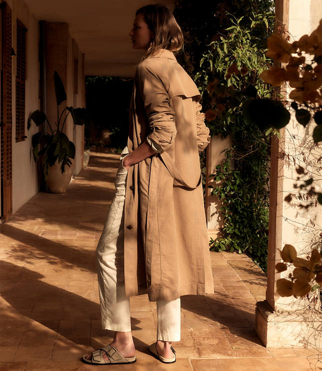 Haven Well Within Linen Blend Dobby Trench Coat