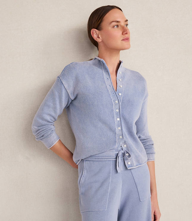 Haven Well Within Organic Cotton Roll Neck Cardigan