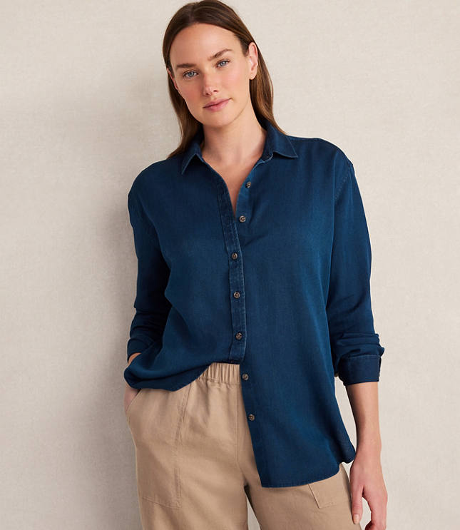 Haven Well Within The Daily Shirt in Indigo Twill