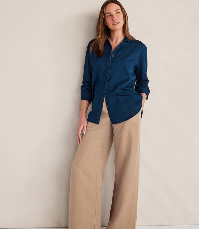 Haven Well Within The Daily Shirt in Indigo Twill