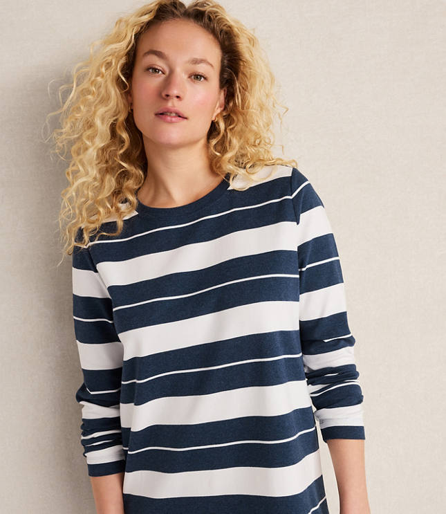 Haven Well Within Organic Cotton Interlock Stripe Midi Dress