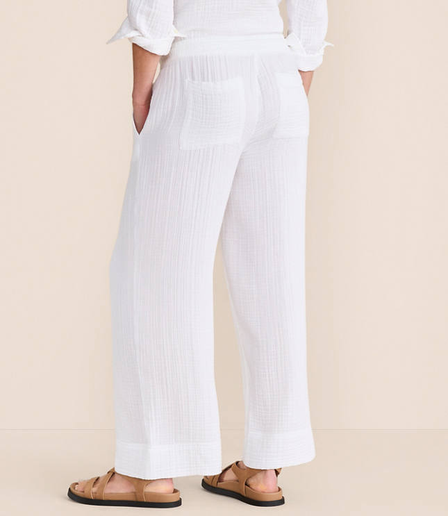 Lou & Grey Triple Cloth Wide Leg Pants carousel Product Image 3